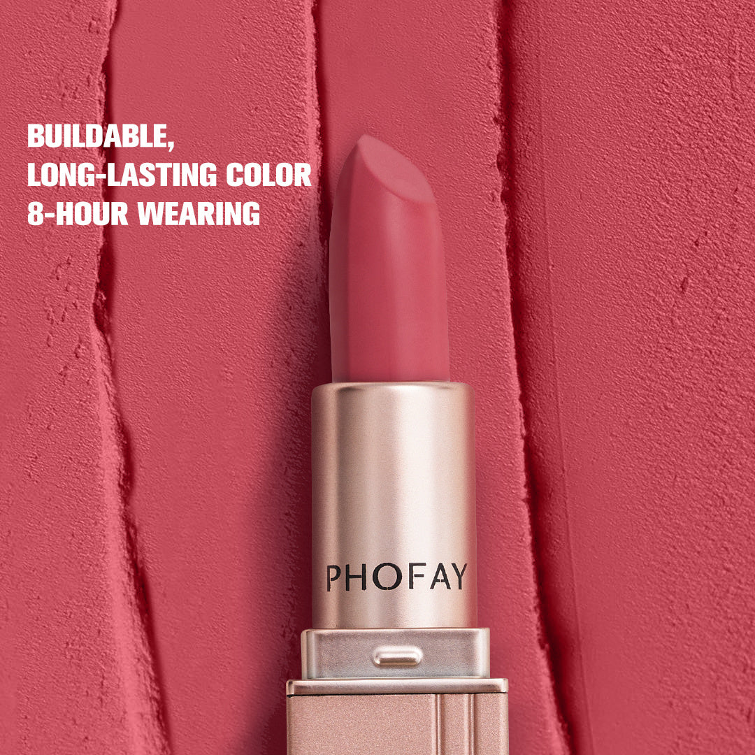 Long Lasting Matte Lipstick Smooth waterproof & Bold colors